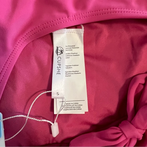 Cupshe Pink One Piece Swimsuit NWT - Picture 5 of 6